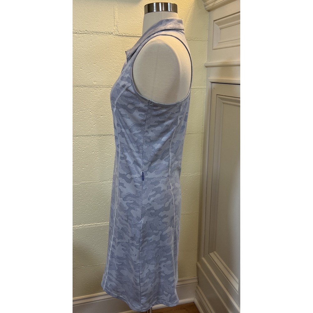 TJ Sport (Taylor Jordan) Racerback Blue Camo Dress With Pockets Size Small - Picture 5 of 6